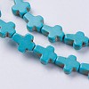 Synthetic Turquoise Beads Strands G-E456-15B-8x10m-3