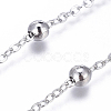 Brass Flat Oval Cable Chains CHC018Y-NFK-2