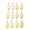 304 Stainless Steel Cubic Zirconia Pendants STAS-B140-08G-1