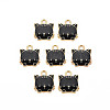 Eco-Friendly Zinc Alloy  Pendants ENAM-R051-01-01G-01-NR-2