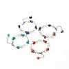 4Pcs Mixed Gemstone Chip Beaded Bracelets Set for Girl Women BJEW-TA00019-1