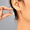 Luxury Fashionable Brass Hoop Earrings YV3496-1-1