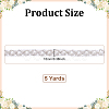 Grenadine & Plastic Pearl Ribbon OCOR-WH0105-170A-2