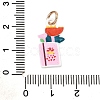 Spray Painted Alloy Pendants AL-CBAB1F7-01A-3