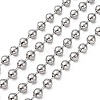 Non-Tarnish 3.28 Feet 304 Stainless Steel Ball Chains X-CHS-A002B-6.0mm-1