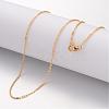 Ion Plating(IP) 304 Stainless Steel Necklace MAK-K004-17G-1