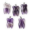 Natural Amethyst Pendants G-G115-01I-1