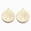Brass Coin Pendants KK-R132-084-NF-1