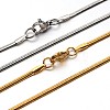 304 Stainless Steel Snake Chains Necklaces NJEW-O058-25-1