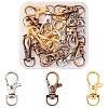 24Pcs 3 Colors Alloy Swivel Lobster Claw Clasps FIND-FS0003-73-1