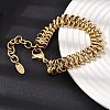 12MM 316L Surgical Stainless Steel Link Chain Bracelets SA-CBAB122-04G-3