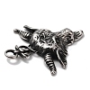 304 Stainless Steel Big Pendants STAS-L262-15AS-4