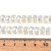 Electroplate Transparent Glass Beads Strands EGLA-N022-04A-D20-4