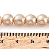 Baking Paint Pearlized Glass Pearl Round Bead Strands HY-Q330-8mm-42-4