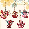 Dragon Diamond Painting Pendant Decoration Kits PW-WG83859-01-4