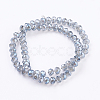 Electroplate Glass Beads Strands EGLA-D020-10x8mm-59-2