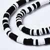 Handmade Polymer Clay Beads Strands CLAY-R089-4mm-086-2