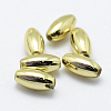 Plating Eco-Friendly Plastic Beads X-KY-K002-03-8x4mm-G-2
