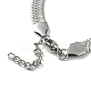 Non-Tarnish 304 Stainless Steel Herringbone Chain Bracelet BJEW-D028-02C-03P-2