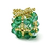 Christmas Seed Beads Beaded Charms PALLOY-MZ00299-03-1