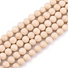 Natural Fossil Beads Strands G-E110-6mm-2-1