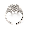 Brass Open Cuff Rings RJEW-P098-15P-3