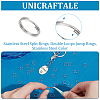 Unicraftale 304 Stainless Steel Split Rings STAS-UN0017-52P-5