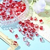 100Pcs Baking Paint Transparent Glass Beads DGLA-YW0001-35C-4