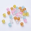 Baking Painted Crackle Glass Beads DGLA-X0006-8mm-13-2