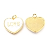 Brass Enamel Pendants X-KK-B027-03G-D-2