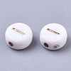 Plating Acrylic Beads X-PACR-Q112-07C-2