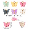 Light Gold Plated Acrylic Charms PALLOY-SC0002-58-2