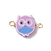Spray Painted Wood Connector Charms PALLOY-JF01427-07-3