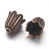 Tibetan Style Alloy Bead Caps X-TIBEB-00864-R-NR-2