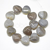 Natural Grey Agate Beads Strands G-S357-E02-08-2