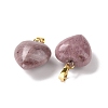 Natural Rhodonite Pendants G-I311-A02-G-2