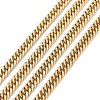 3.28 Feet Ion Plating(IP) 304 Stainless Steel Diamond Cut Curb Chains X-CHS-F013-02G-1