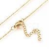 Brass Cubic Zirconia Pendant Necklace & Stud Earring Jeweley Sets SJEW-L154-11G-6