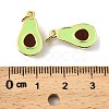 Fruit Brass Enamel Pendants X-KK-M324-04C-G-3