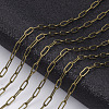 Brass Paperclip Chains X-CHC-S008-001A-AB-3