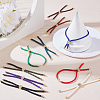 10Pcs 10 Colors Twisted Nylon Cord Silder Bracelets DIY-ME0001-10-4