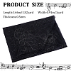 Musical Note Pattern Polyester Mesh Fabric DIY-WH0449-28B-2