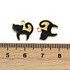 304 Stainless Steel Enamel Charms STAS-L290-37B-G-3