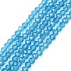Transparent Glass Beads Strands X-GLAA-R135-2mm-19-1