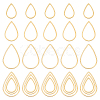 30Pcs 3 Style 201 Stainless Steel Linking Rings STAS-UN0048-12-1