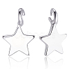 8Pcs 925 Sterling Silver Star Charms STER-BBC0008-42-6