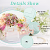 Transparent Acrylic Blank Place Sign & Base Holder Set FIND-WH0042-52-4