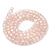 Electroplate Glass Beads Strands EGLA-D018-4x4mm-32-3