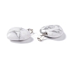 Natural Howlite Pendants G-G956-B28-FF-3