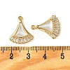 Brass Micro Pave Clear Cubic Zirconia Pendants KK-M277-02G-3